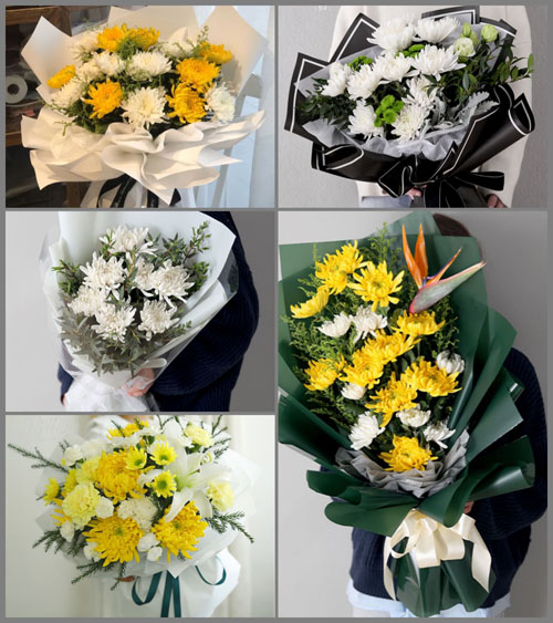 河北张家口蔚县柏树乡白事花束代送